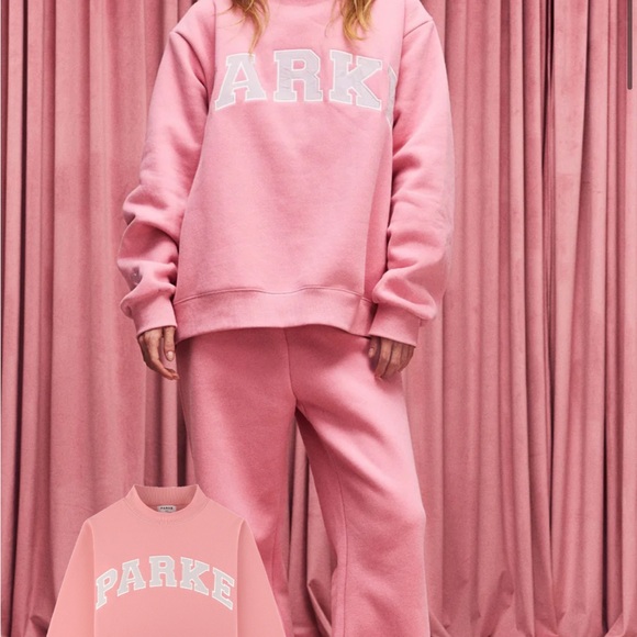 Parke Valentine’s Day Blush Pink and Lavender Mockneck - Picture 2 of 4